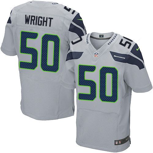 Nike Seahawks #50 K.J. Wright Grey Alternate Men's Stitched NFL Vapor Untouchable Elite Jersey